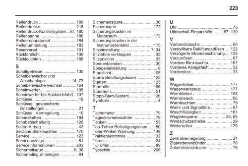 Betriebsanleitung - Opel