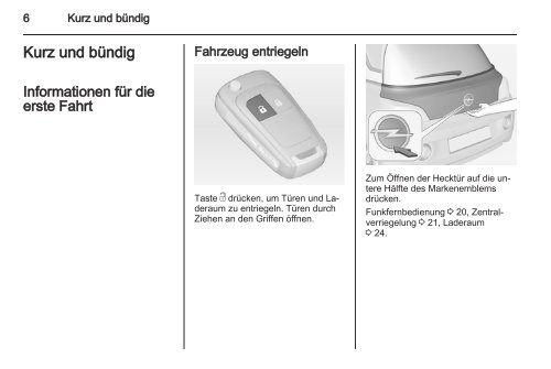 Betriebsanleitung - Opel