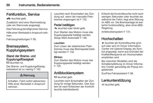 Betriebsanleitung - Opel