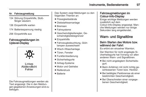 Betriebsanleitung - Opel