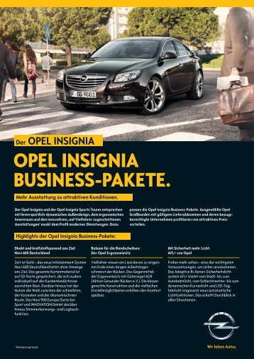 Businesspaket Insignia - Opel