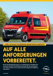 Opel Movano Feuerwehr-Mehrzweckfahrzeug