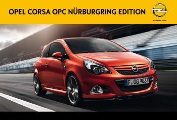 OPEL COrsa OPC NÃ¼rburgriNg EditiON - Opel Nederland