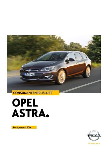 CONSUMENTENPRIJSLIJST - Opel Nederland