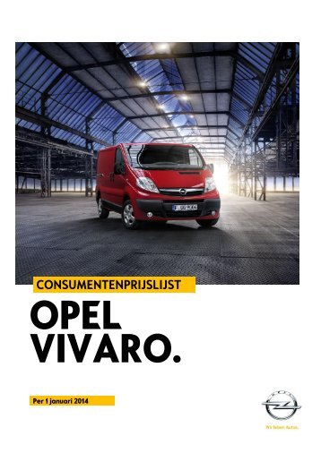 CONSUMENTENPRIJSLIJST - Opel Nederland