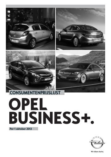 Consumentenprijslijst - Opel Nederland
