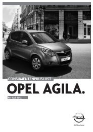 CONSUMENTENPRIJSLIJST - Opel Nederland