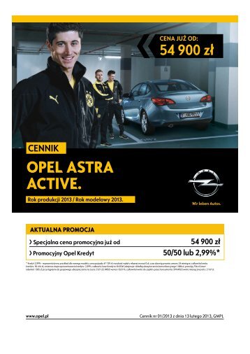 Cennik - Opel Polska