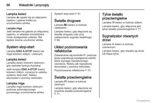 Opel Agila 2012 â Instrukcja obsÅugi â Opel Polska