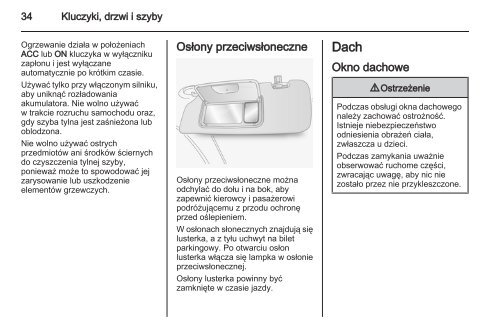 Opel Antara 2011 â Instrukcja obsÅugi â Opel Polska