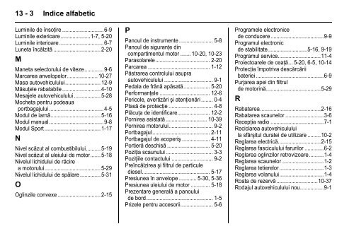 Manual Zafira - Opel