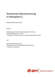 Netzbetreiber-Bilanzvertrag - Open Grid Europe GmbH