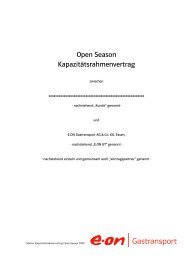 Vorlage KapazitÃ¤tsrahmenvertrag - Open Grid Europe GmbH