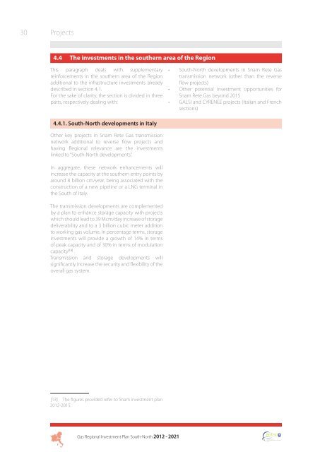 Gas Regional Investment Plan South-North Corridor - Snam Rete Gas