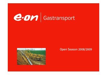 Procedure for Open Season 2008/2009 - Open Grid Europe