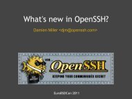 Slides - OpenBSD