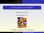 Sichere Systeme mit OpenBSD (Deutsch)