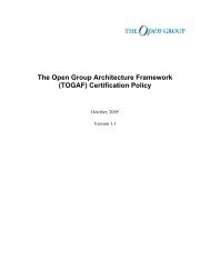 Certification Policy Template - The Open Group