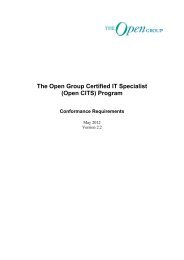 Conformance Requirements - The Open Group