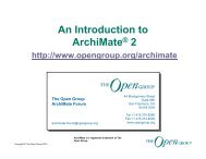 Introduction to ArchiMate 2.0 - The Open Group