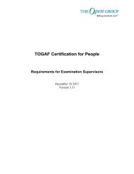 TOGAF Certification for People - The Open Group