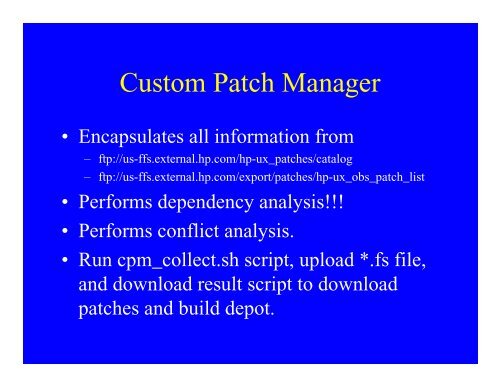 HP-UX Patch Management: A Best Practice Approach - OpenMPE