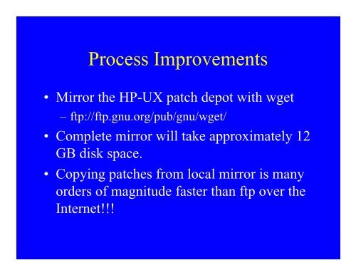 HP-UX Patch Management: A Best Practice Approach - OpenMPE