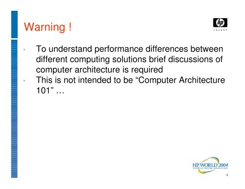 AMD Opteron and Intel Xeon Performance ... - OpenMPE