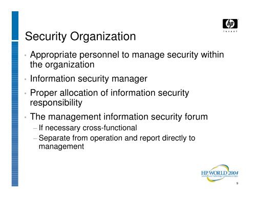 The benefits of an Information Security Management ... - OpenMPE