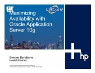 Maximizing Availability with Oracle Application Server 10g - OpenMPE