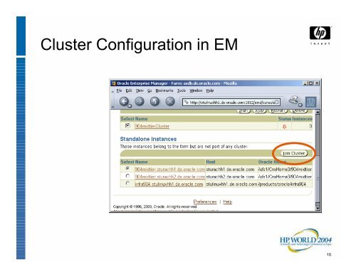 Maximizing Availability with Oracle Application Server 10g - OpenMPE