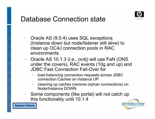 Maximizing Availability with Oracle Application Server 10g - OpenMPE