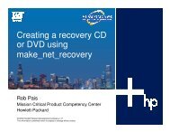 Creating a recovery CD or DVD using make_net_recovery - OpenMPE