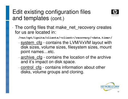 Creating a recovery CD or DVD using make_net_recovery - OpenMPE