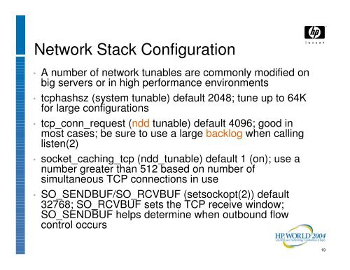 Pump Up Your Network Server Performance with HP- UX - OpenMPE