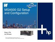 MSA500 Setup, High-Availability Clustering and DAS to ... - OpenMPE