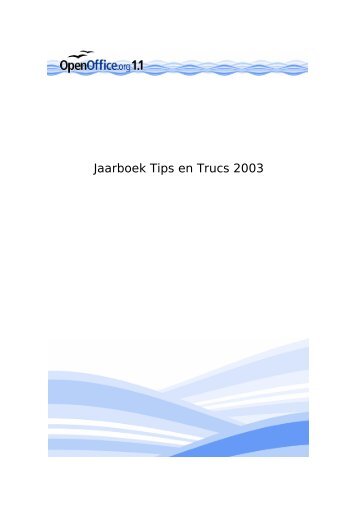 Jaarboek Tips en Trucs 2003 - OpenOffice.org