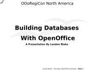 OOoRegiCon Presentation Template - OpenOffice.org