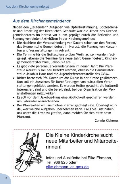 Gemeindebrief - Ev. Kirche Schwaikheim