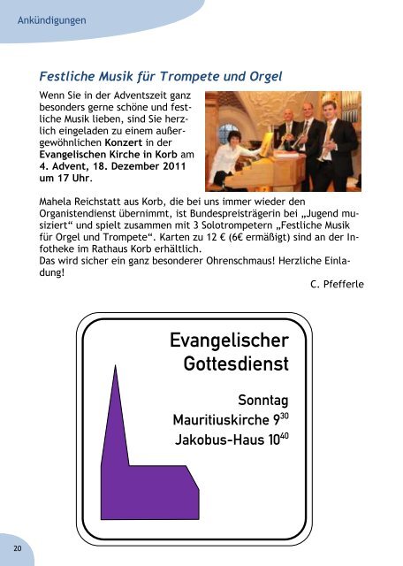 Gemeindebrief - Ev. Kirche Schwaikheim