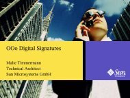 OOo Digital Signatures - OpenOffice.org