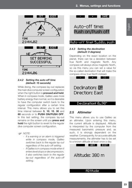 Galileo SOL Manual - Scubapro