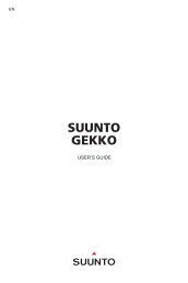 SUUNTO GEKKO - ANU Scuba Club