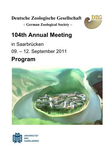 104th Annual Meeting - Deutsche Zoologische Gesellschaft