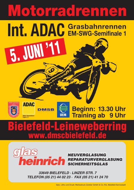 5. JUNI '11 - des DMSC Bielefeld eV im ADAC