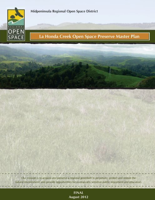 Monte Bello Preserve  Midpeninsula Regional Open Space District
