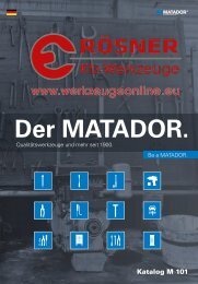 Der MATADOR - Rösner.