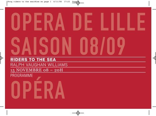 Prog riders to the sea:Mise en page 1 - OpÃ©ra de Lille