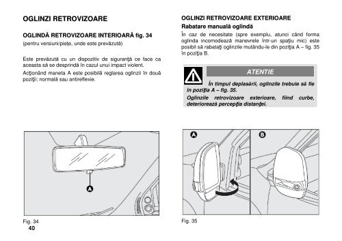 CUNOAŞTEREA AUTOVEHICULULUI - Fiat