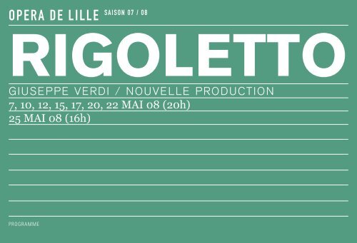 Rigoletto - OpÃ©ra de Lille